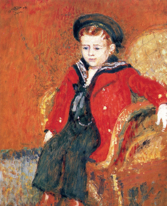 LIttle Boy with Red Coat by Georges Lemmen,A3(16x12")Poster