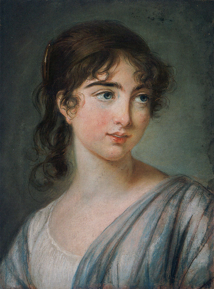 Countess of Tankerville, vintage artwork by Élisabeth Vigee-Lebrun, 12x8" (A4) Poster