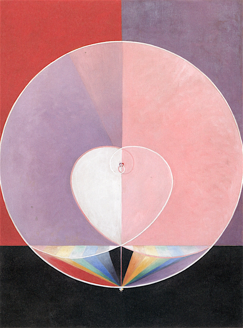 The Dove, No. 02, Group IX/UW, No. 26, vintage artwork by Hilma af Klint, 12x8" (A4) Poster