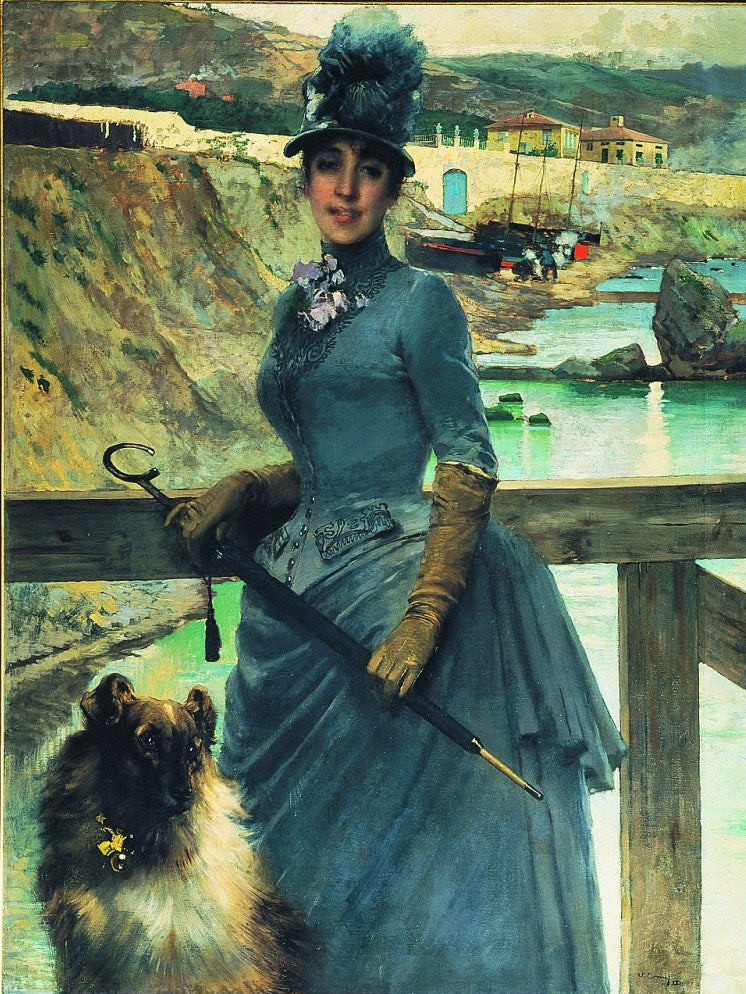  of the daughter of Jack La Bolina by Vittorio Matteo Corcos,A3(16x12")Poster