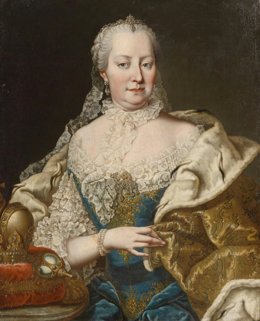 Portrait of Empress Maria Theresa, vintage artwork by Martin van Meytens, 12x8" (A4) Poster
