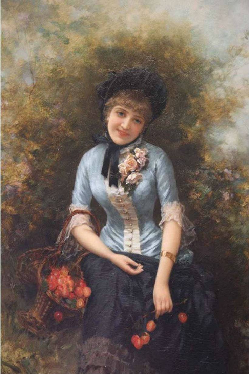 Gathering the Wild Fruit by Emile Eisman-Semenowsky,A3(16x12")Poster
