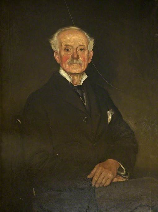 Maynard Willoughby  Colchester-Wemyss, Chairman of Gloucestershire County Council, vintage artwork by Attributed to Edward Arthur Fellowes Prynne, 12x8" (A4) Poster