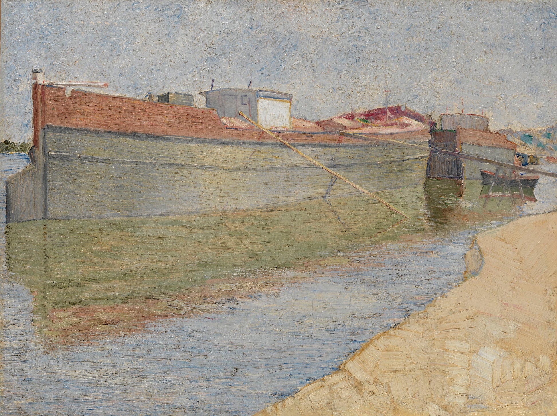 Barge on the Dnieper by Vladimir Baranoff-Rossine,16x12(A3) Poster