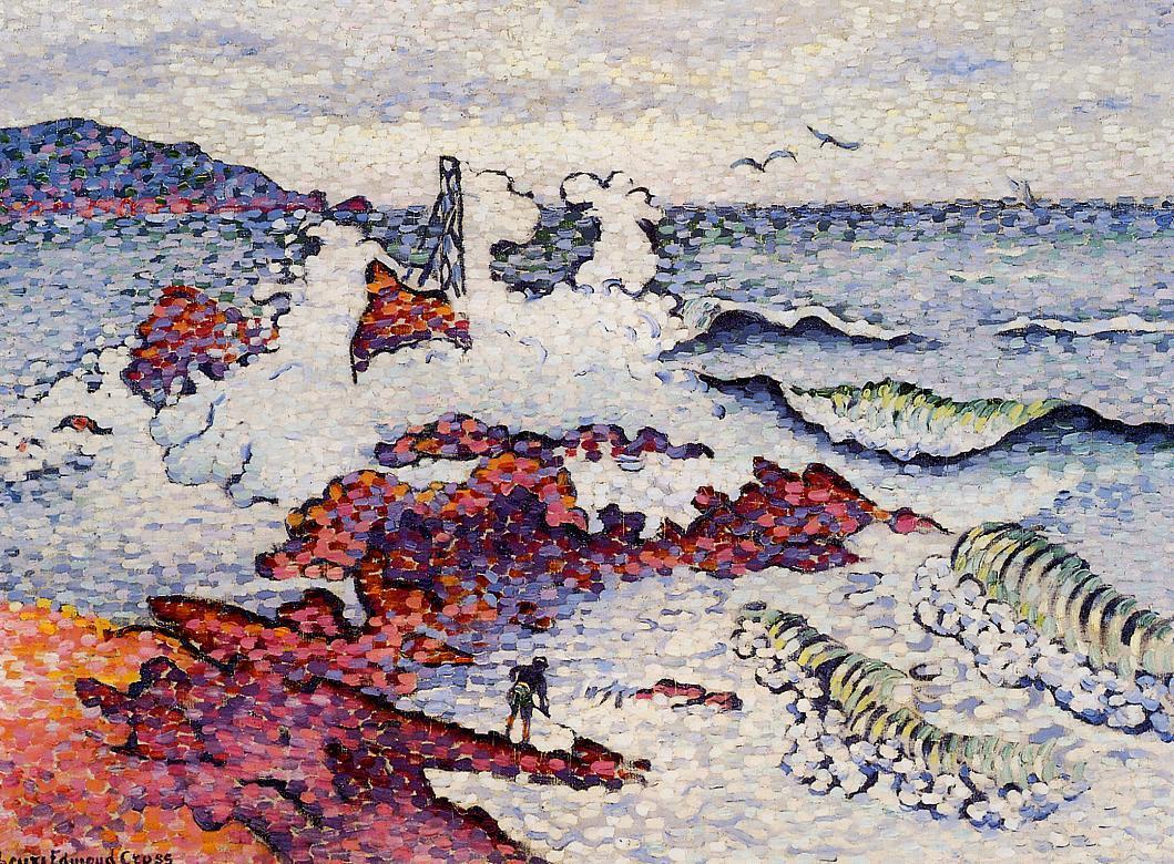 The Mediterranean, East Wind by Henri-Edmond Cross,A3(16x12")Poster