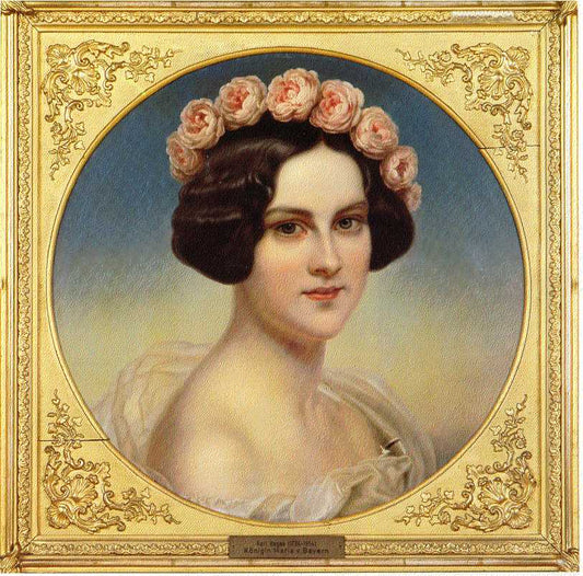 Princess Marie Friederike von Preußen als Braut, vintage artwork by Carl Joseph Begas, A3 (16x12") Poster Print