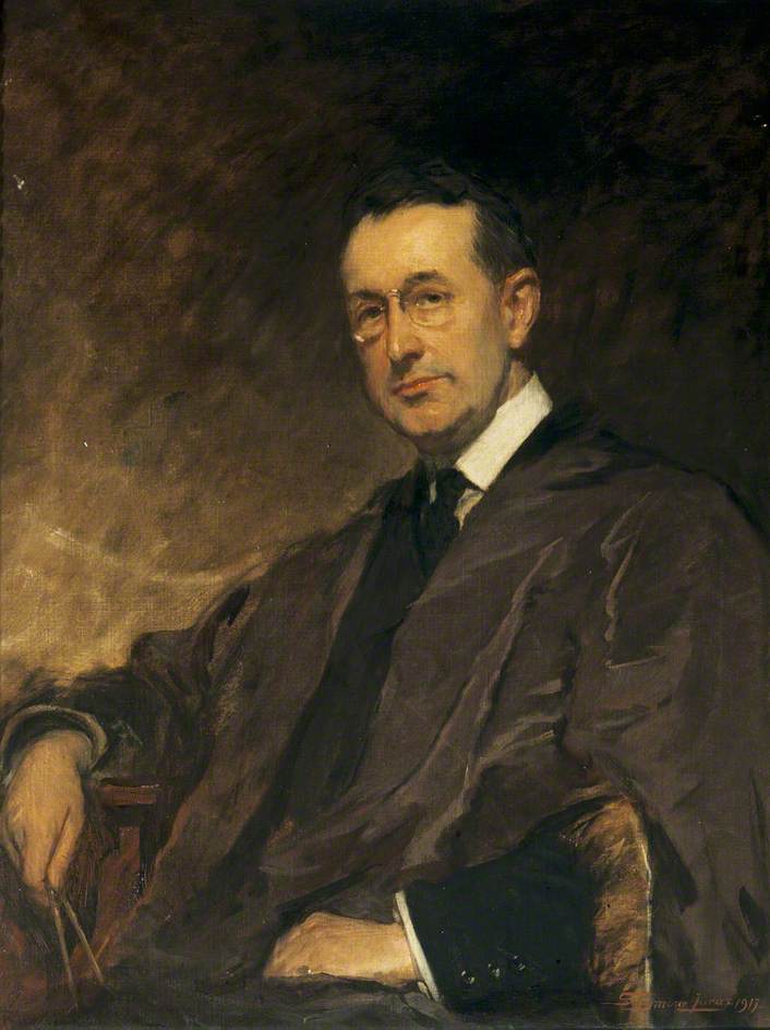 Sir Banister Fletcher, FSA, vintage artwork by John Seymour Lucas, 12x8" (A4) Poster