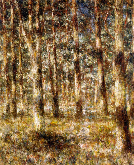 A Forest Web, vintage artwork by Christian Rohlfs, 12x8" (A4) Poster