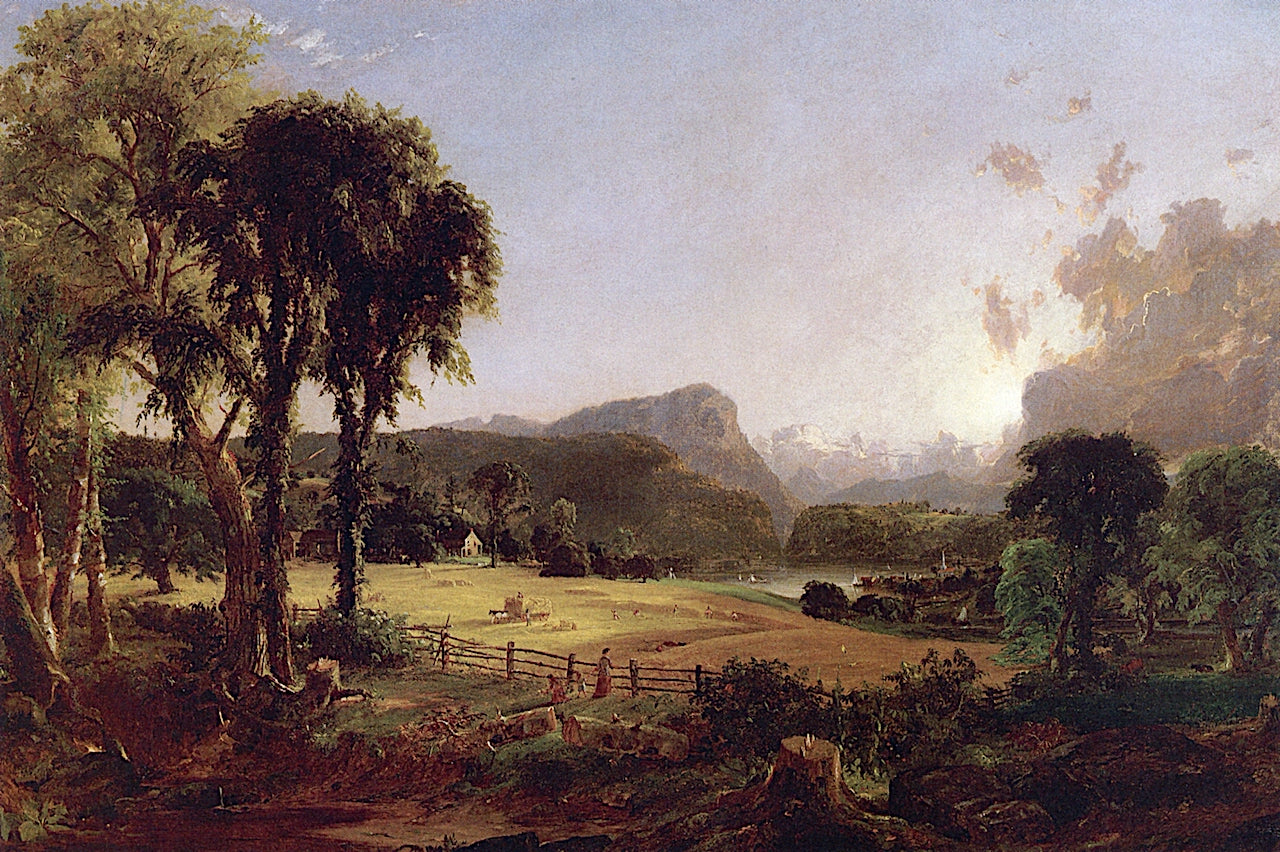 American Harvesting, vintage artwork by Jasper Francis Cropsey, A3 (16x12") Poster Print