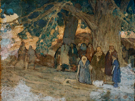 He Healed the Sick, vintage artwork by Henry Ossawa Tanner, 12x8" (A4) Poster