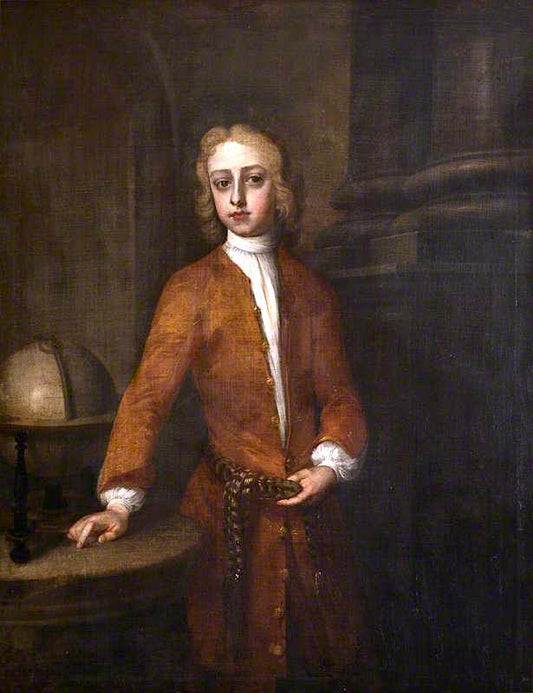 Henry Robartes, 3rd Earl of Radnor, vintage artwork by Attributed to Michael Dahl, 12x8" (A4) Poster