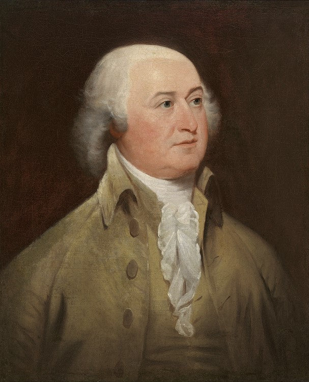 John Adams, vintage artwork by John Trumbull, 12x8" (A4) Poster