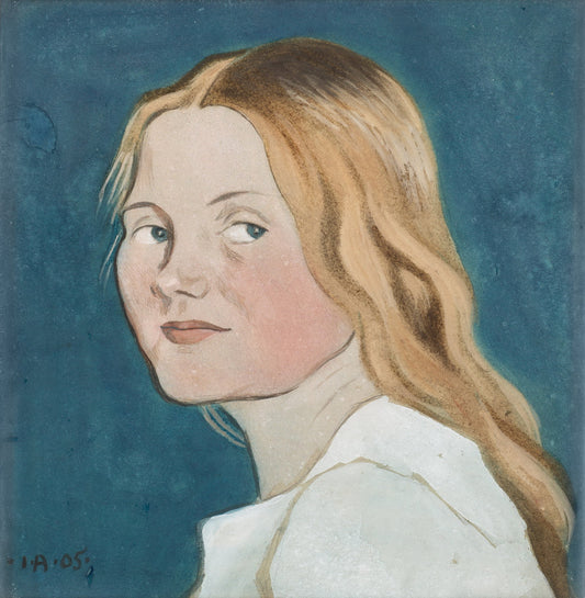 Mrs. Arosenius, vintage artwork by Ivar Arosenius, 12x8" (A4) Poster