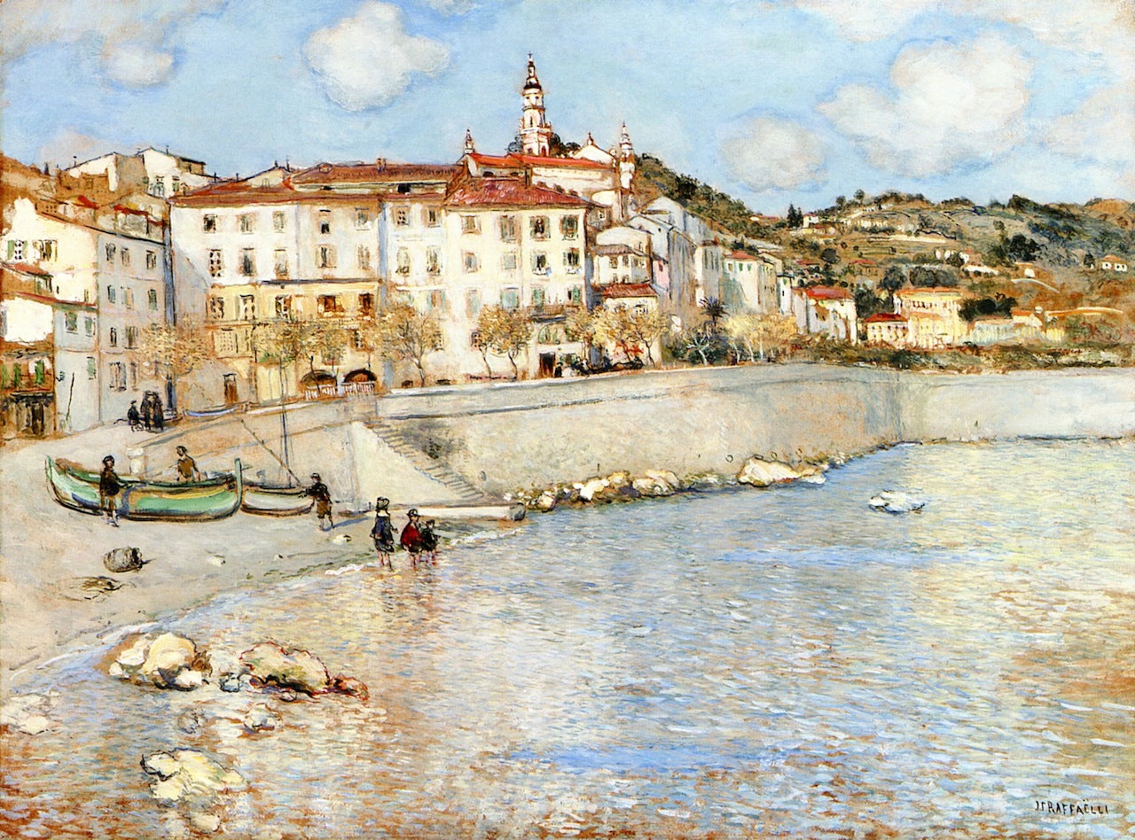 Menton by Jean-Franaois Raffaëlli,A3(16x12")Poster