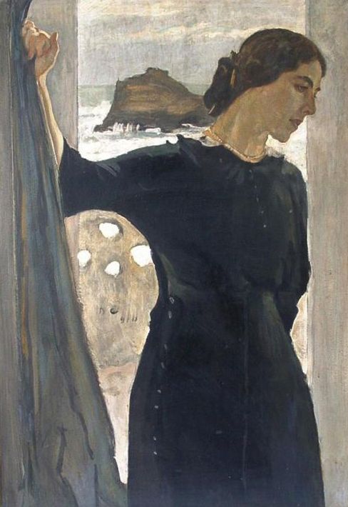 Portrait of Maria Zetlin by Valentin Serov,A3(16x12")Poster