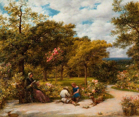 My Garden at Redhill, vintage artwork by John Linnell, A3 (16x12") Poster Print