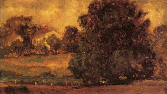 A Connecticut Landscape, vintage artwork by Ernest Lawson, 12x8" (A4) Poster