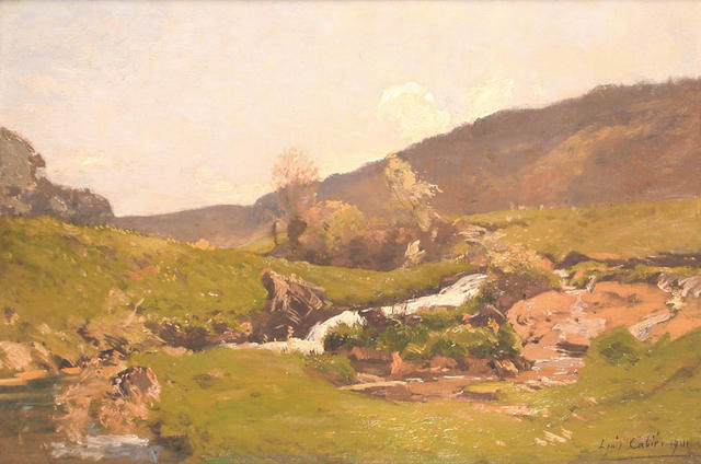 Hill Stream by Louis-Alexandre Cabie,A3(16x12")Poster