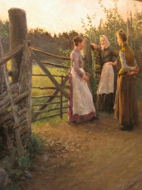 The gate, vintage artwork by Fanny Brate, 12x8" (A4) Poster