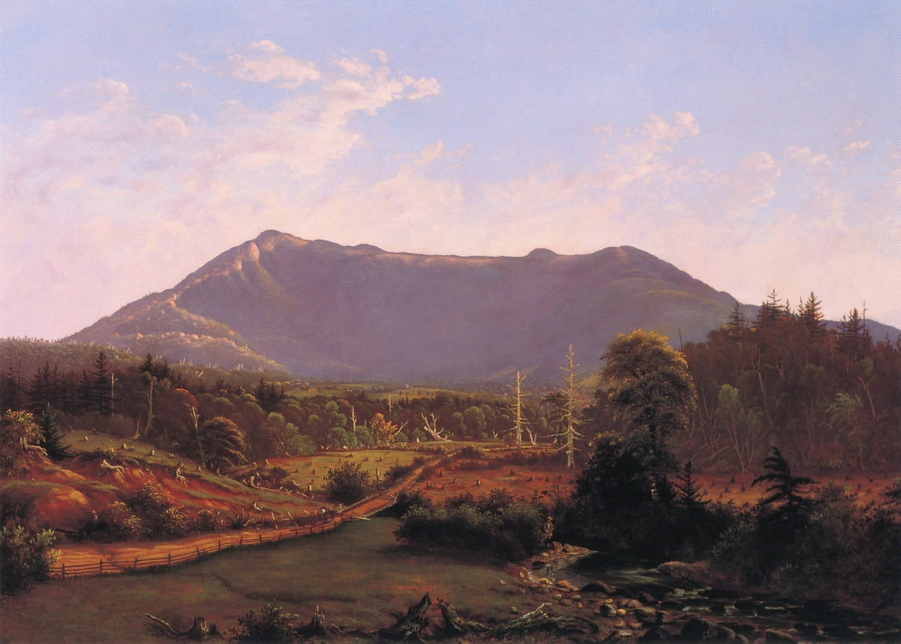 Mount Mansfield from Underhill, vintage artwork by Charles Louis Heyde, 12x8" (A4) Poster