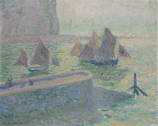 The Sea at Quiberville, vintage artwork by Theodore Earl Butler, 12x8" (A4) Poster