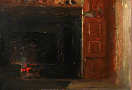 The Kitchen of the Arched House at Ecclefechan, vintage artwork by Florence Carlyle, 12x8" (A4) Poster