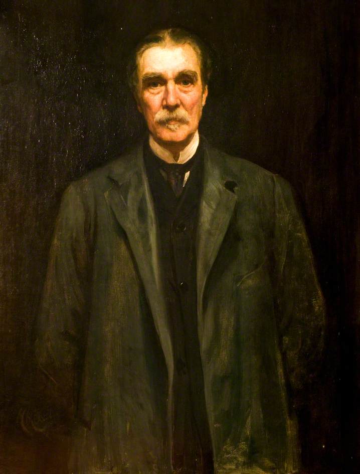 Captain Philip Blundell Bicknell, vintage artwork by Hubert von Herkomer, 12x8" (A4) Poster