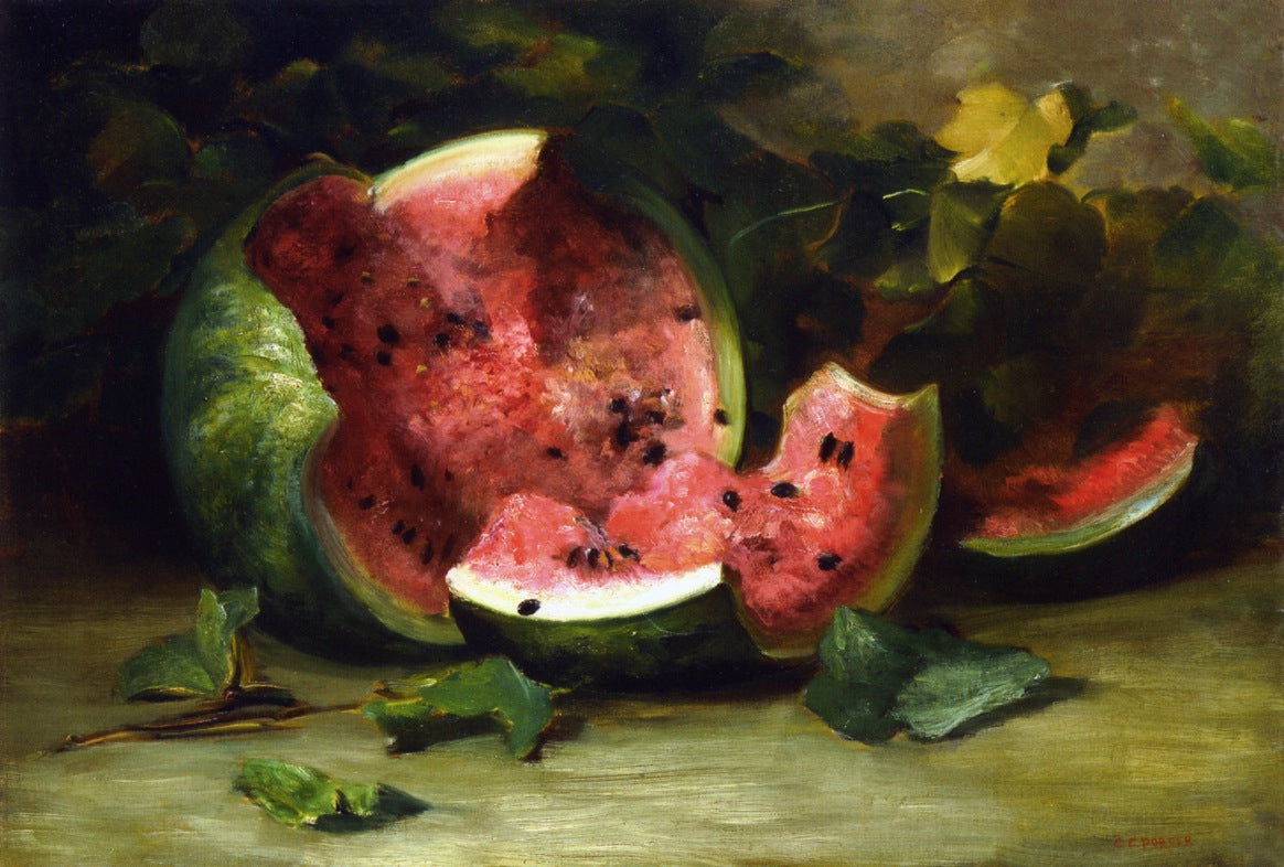 Cracked Watermelon, vintage artwork by Charles Ethan Porter, 12x8" (A4) Poster