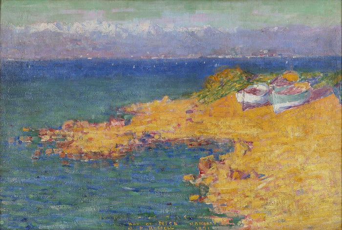 The Bay of Nice by John Peter Russell,A3(16x12