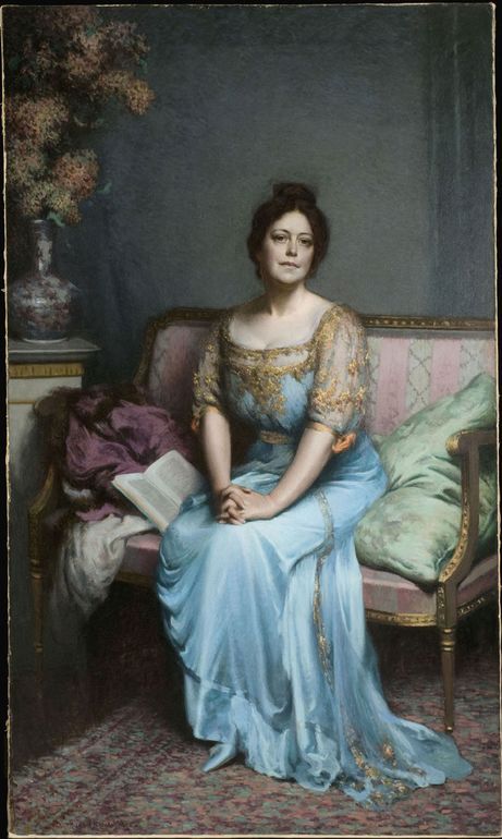 rtrait of Georgine Shillard-Smith by Hugh Henry Breckenridge,A3(16x12")Poster