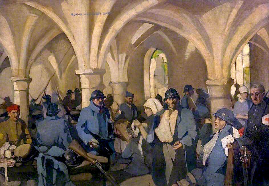 re d'Armée 301 – Abbaye de Royaumont by Norah Neilson Gray,16x12(A3) Poster