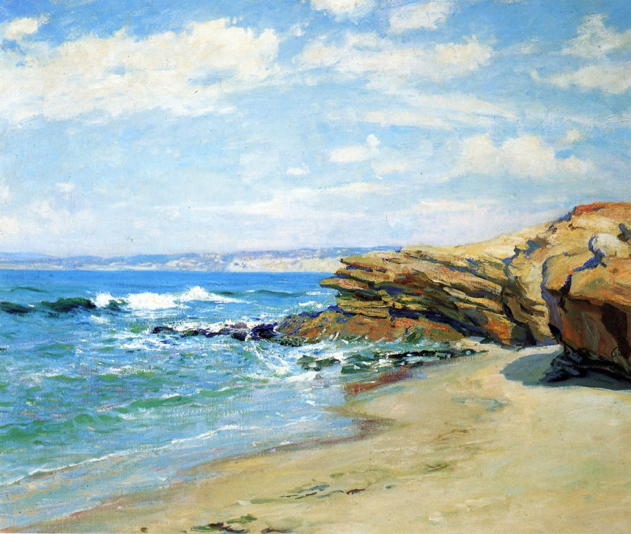 La Jolla Beach, vintage artwork by Guy Orlando Rose, 12x8" (A4) Poster