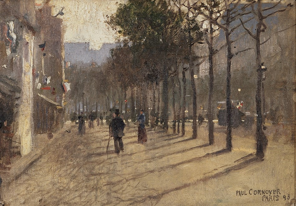 Paris Street Scene by Paul Cornoyer,A3(16x12")Poster