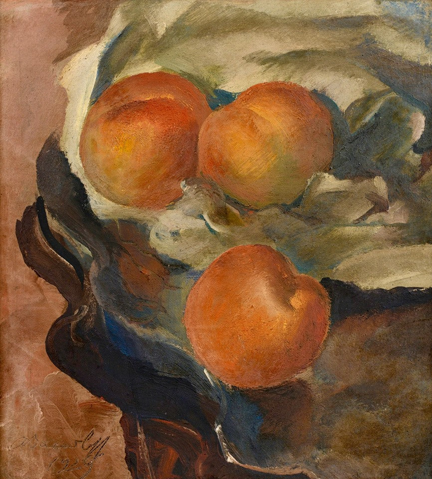 Two peaches by Alexander Evgenievich Yakovlev,16x12(A3) Poster