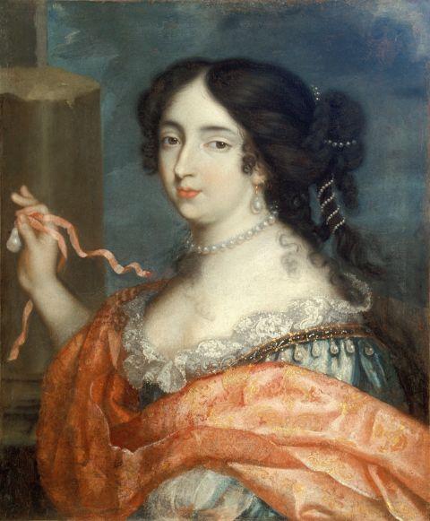 Portrait of Françoise d’Aubigne, vintage artwork by Pierre Mignard, 12x8" (A4) Poster