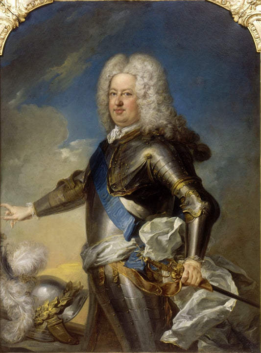 Portrait of Stanislas Ier Leszczinski, King of Poland, vintage artwork by Jean-Baptiste Van Loo, 12x8" (A4) Poster