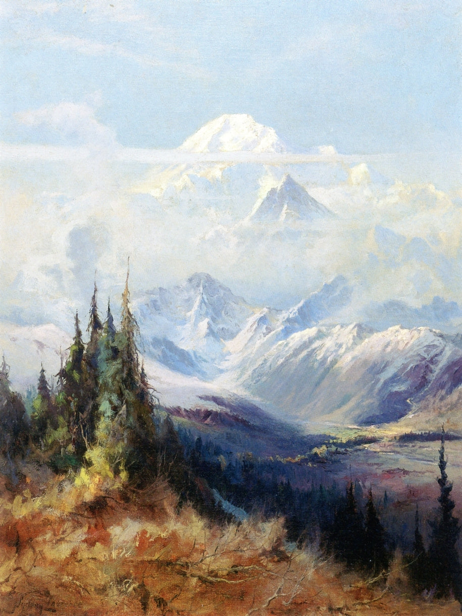 Mount McKinley in Mist by Sydney Mortimer Laurence,A3(16x12")Poster