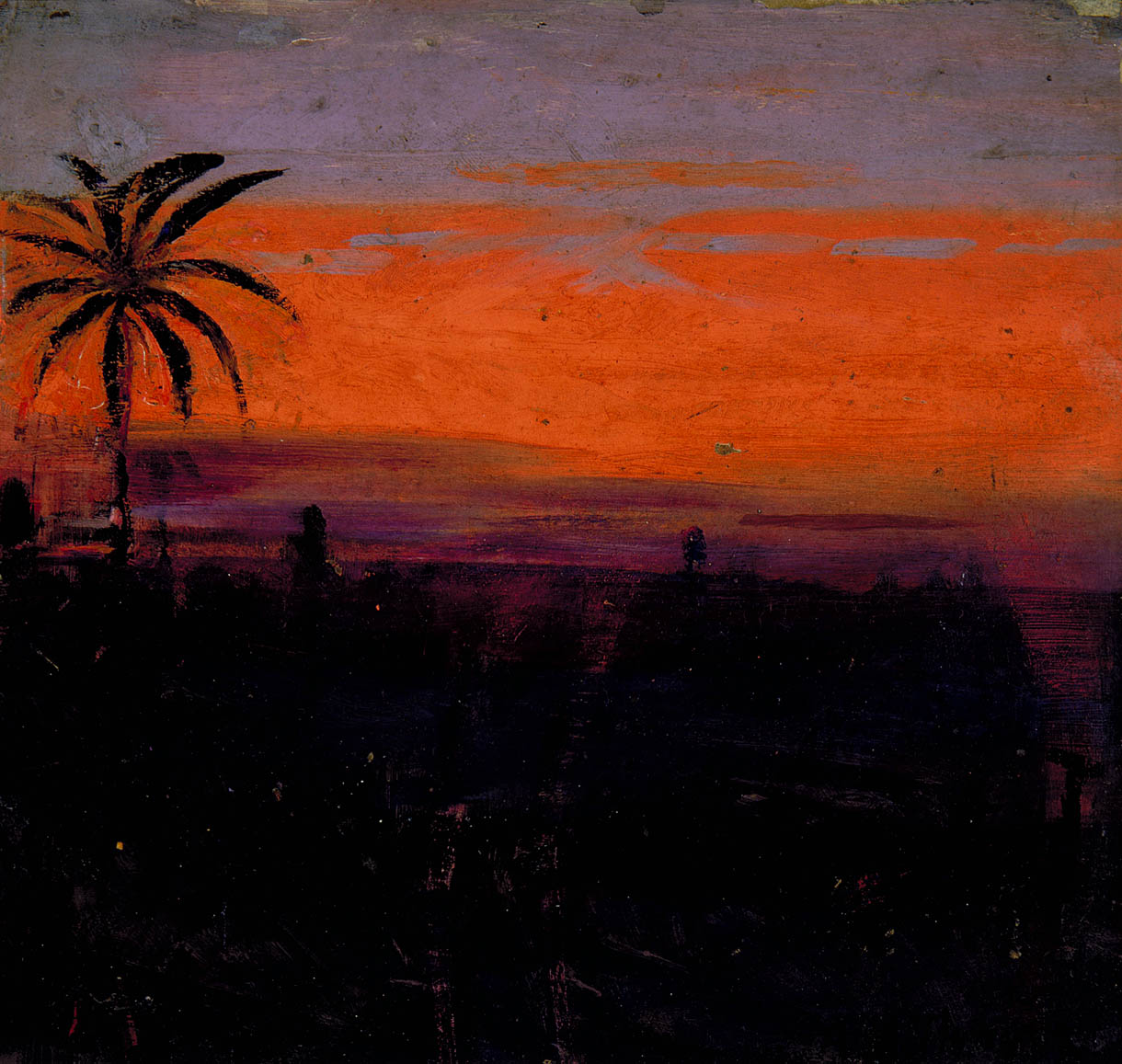 The Sky Simulated by  Red Flamingoes, vintage artwork by Abbott Handerson Thayer, 12x8" (A4) Poster