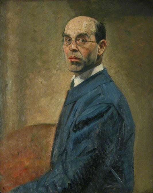 Self Portrait – Principal, vintage artwork by Sir William Rothenstein, 12x8" (A4) Poster