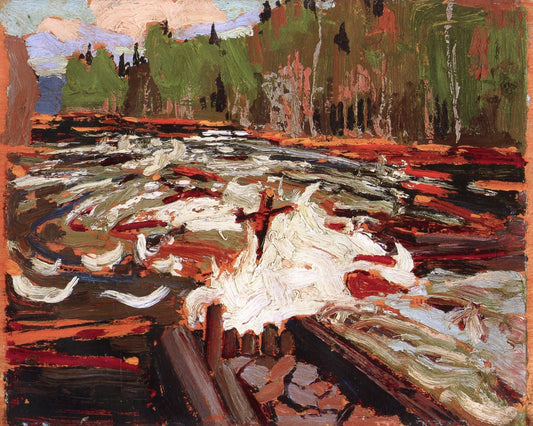 Crib and Rapids, vintage artwork by Tom Thomson, 12x8" (A4) Poster