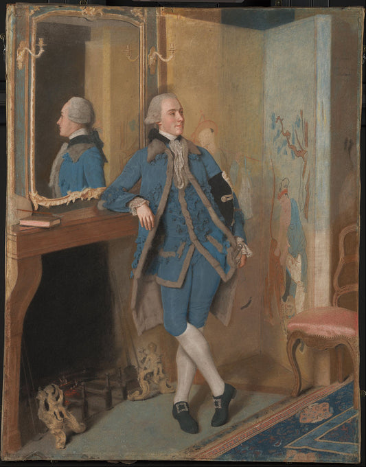 Portrait of John, Lord Mountstuart, later 4th Earl and 1st Marquess of Bute, vintage artwork by Jean-Étienne Liotard, 12x8" (A4) Poster