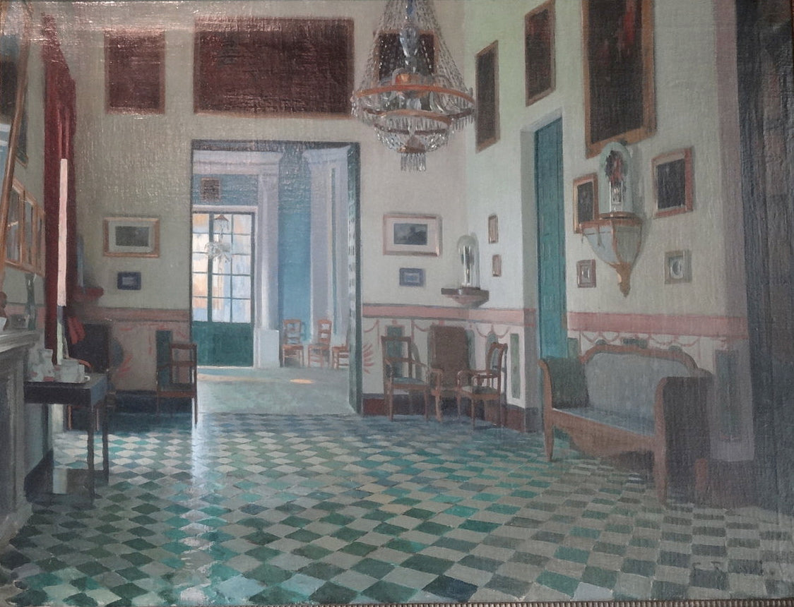 Interior of the Palace of Víznar by Santiago Rusinol Prats,A3(16x12")Poster