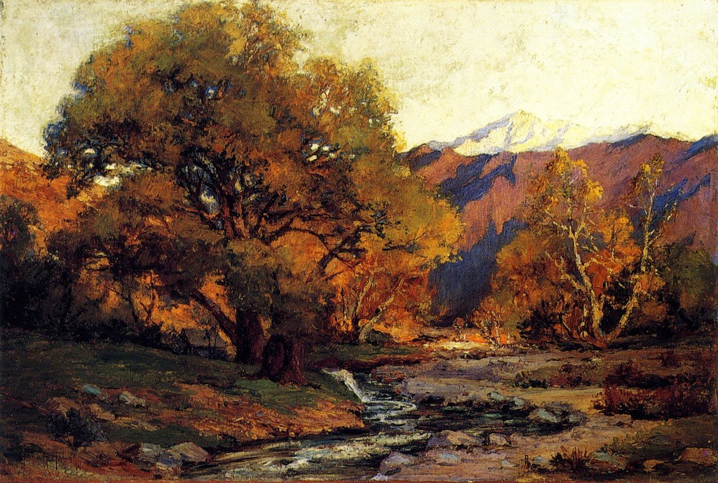 Mount San Jacinto, vintage artwork by Anna Althea Hills, 12x8" (A4) Poster