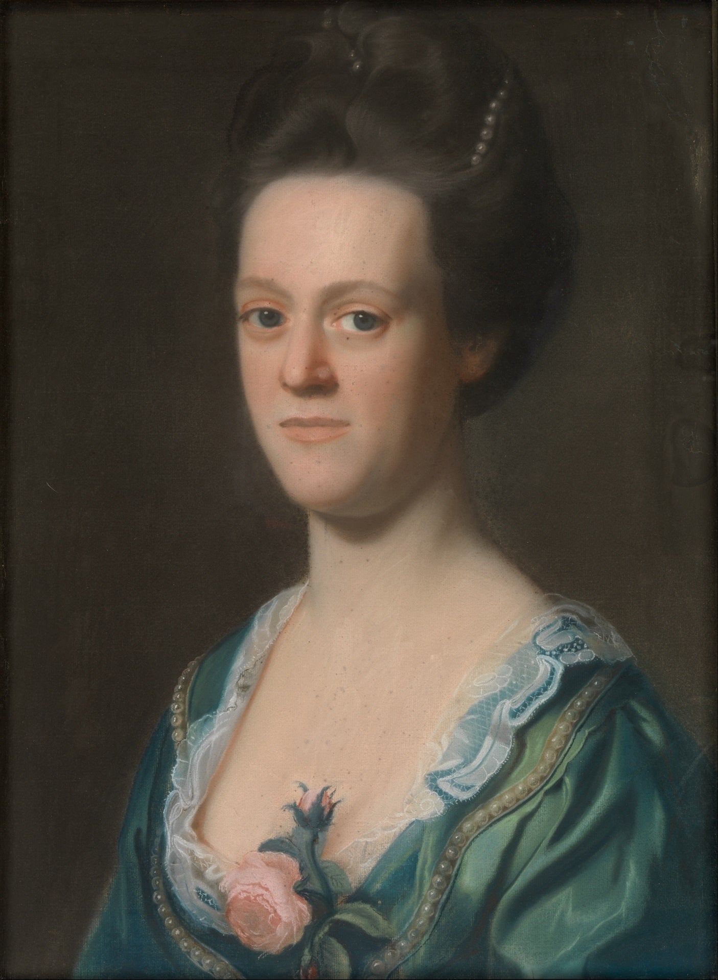Elizabeth Green (Mrs. Ebenezer Storer II), vintage artwork by John Singleton Copley, 12x8" (A4) Poster