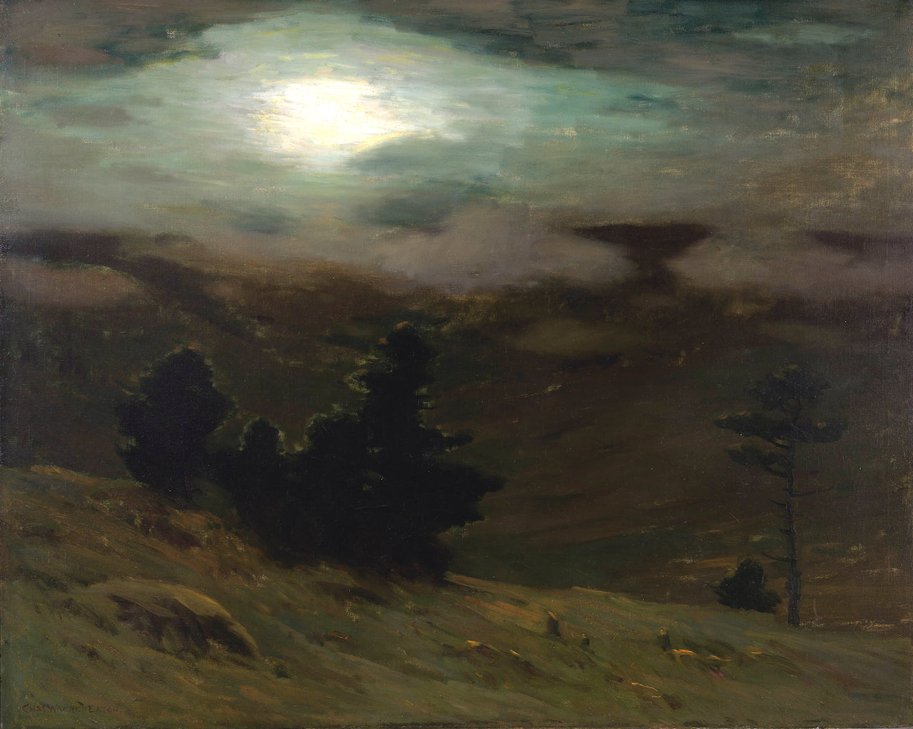 Gathering Mists, vintage artwork by Charles Warren Eaton, 12x8" (A4) Poster