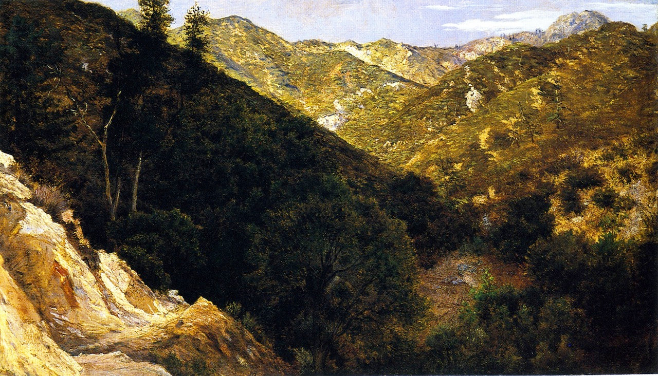 Near Camp on the Switzer Trail, vintage artwork by John Hardwicke Lewis, 12x8" (A4) Poster