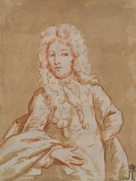 Portrait of a man, vintage artwork by Godfried Schalcken, 12x8" (A4) Poster