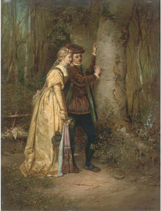 A declaration of love by Hans Zatzka,A3(16x12")Poster