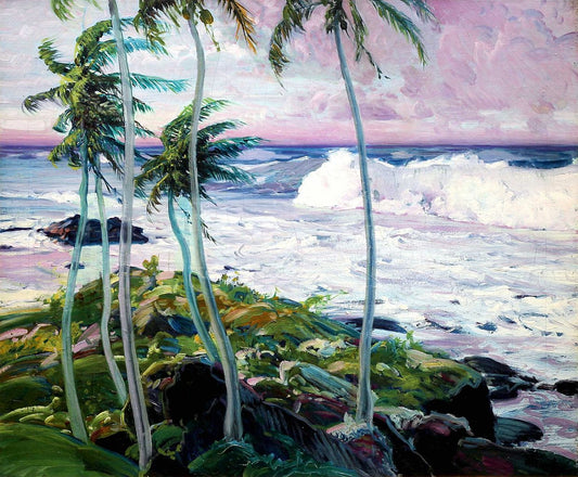 Under the Trade Winds, Barbados by Frederick Judd Waugh,A3(16x12")Poster