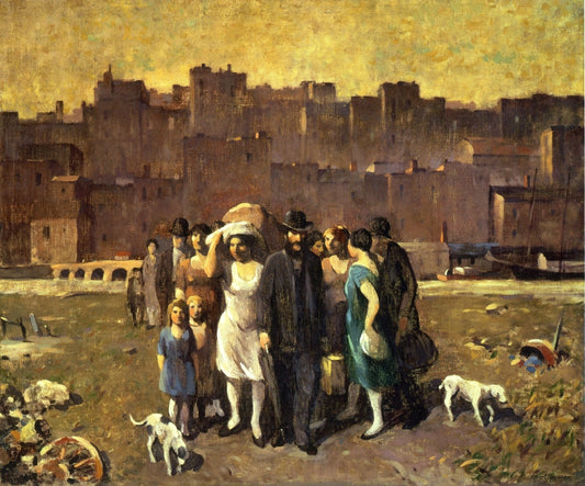 The Exodus, vintage artwork by Robert Spencer, 12x8" (A4) Poster